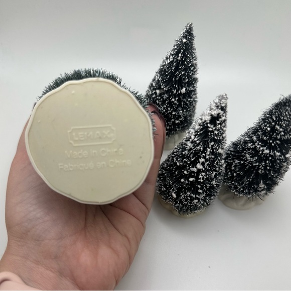 🌲 Vintage Bottle Brush Trees, set of four +FREE GIFT! - Picture 2 of 4